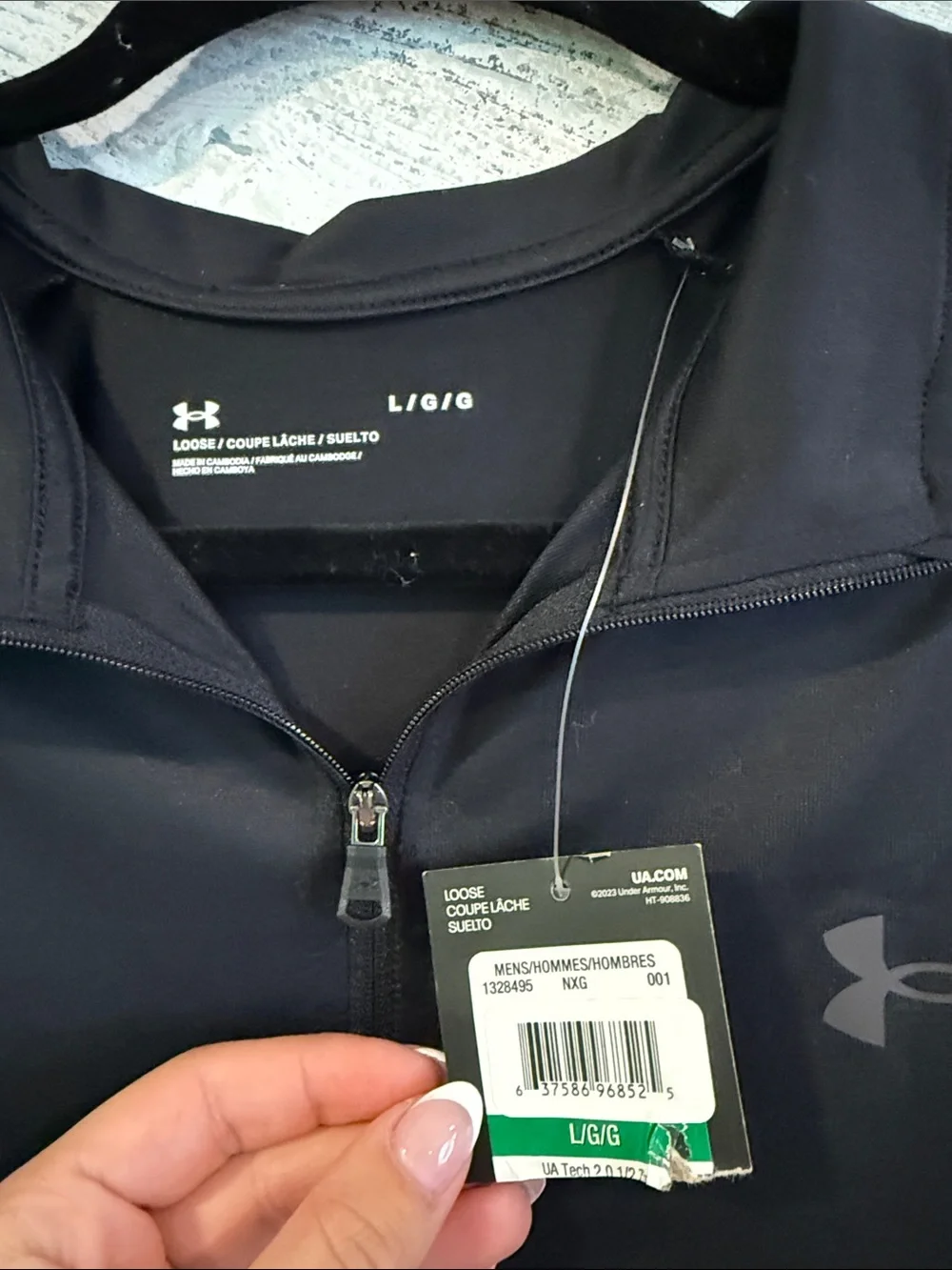 Under Armour Men's Dark Gray Half-Zip Performance Pullover